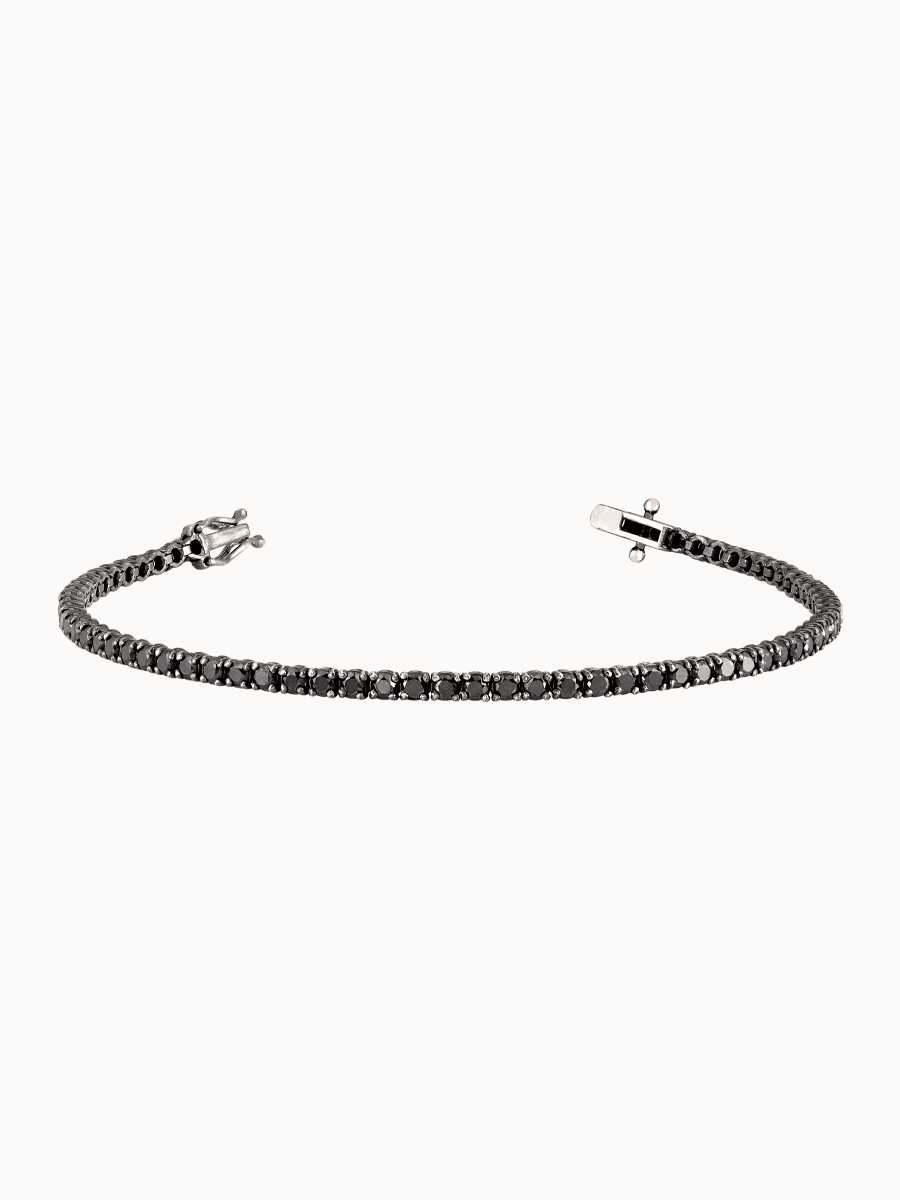 Pulseira Riviera Diamante Negro 3,75 cts