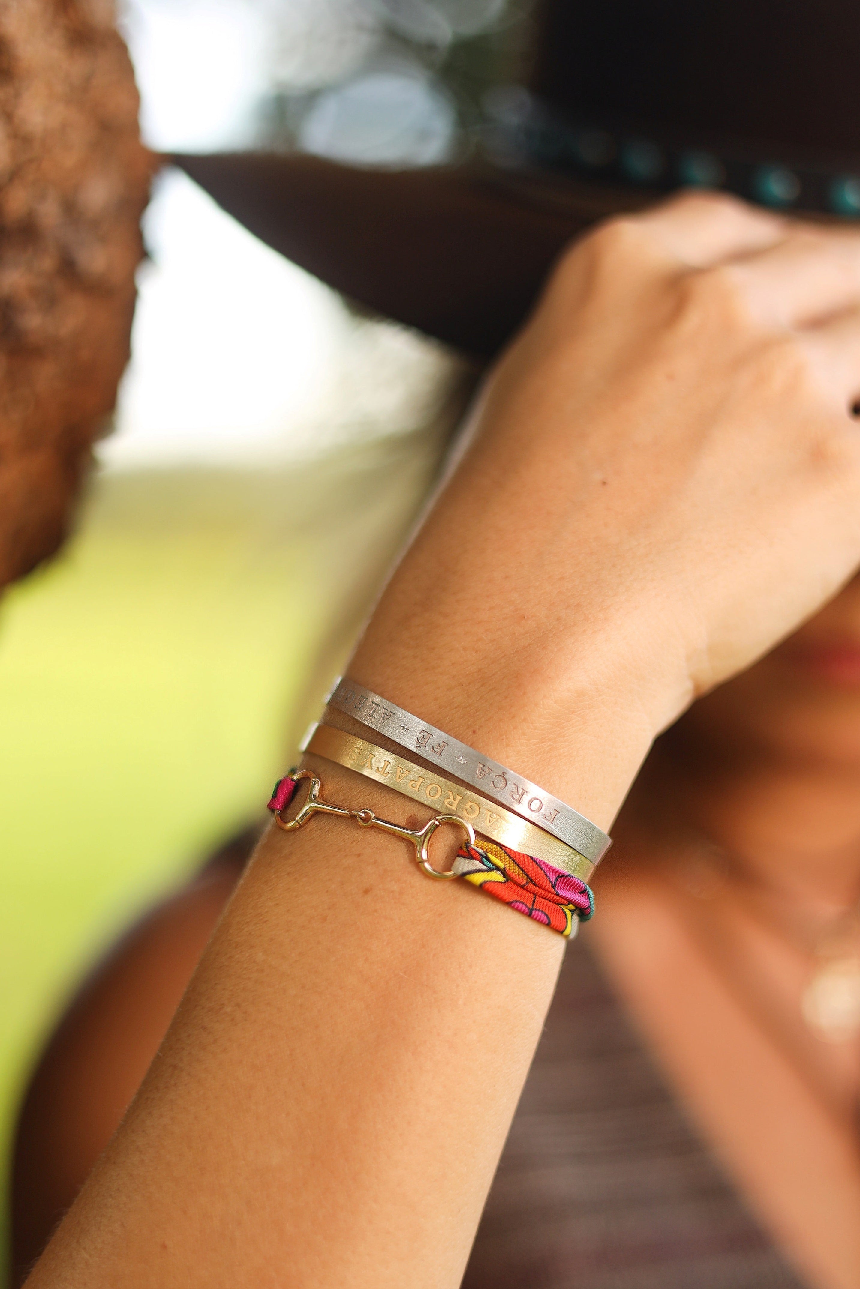 Bracelete Agropatys Ouro Branco Fosco