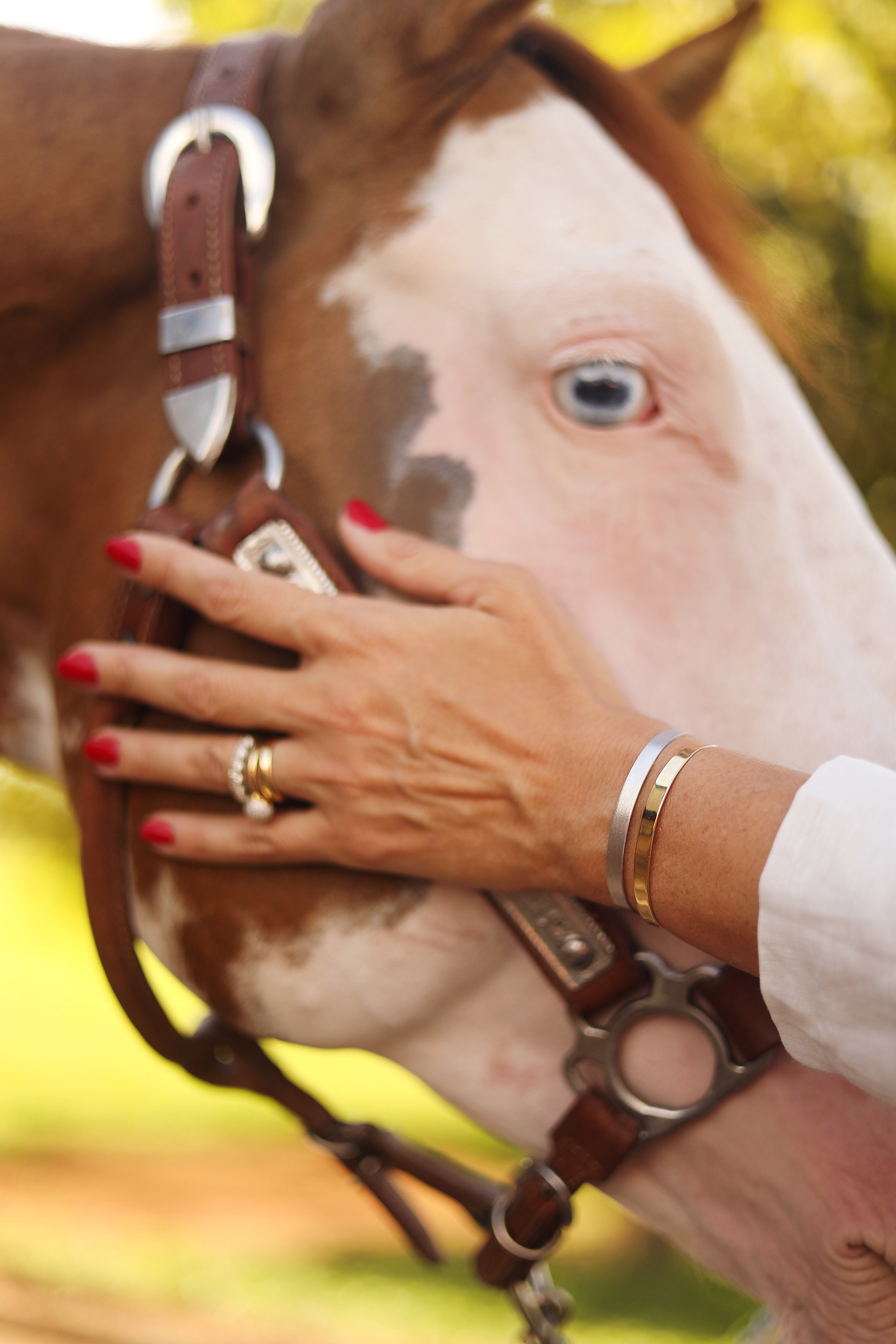 Bracelete Agropatys Ouro Branco Fosco