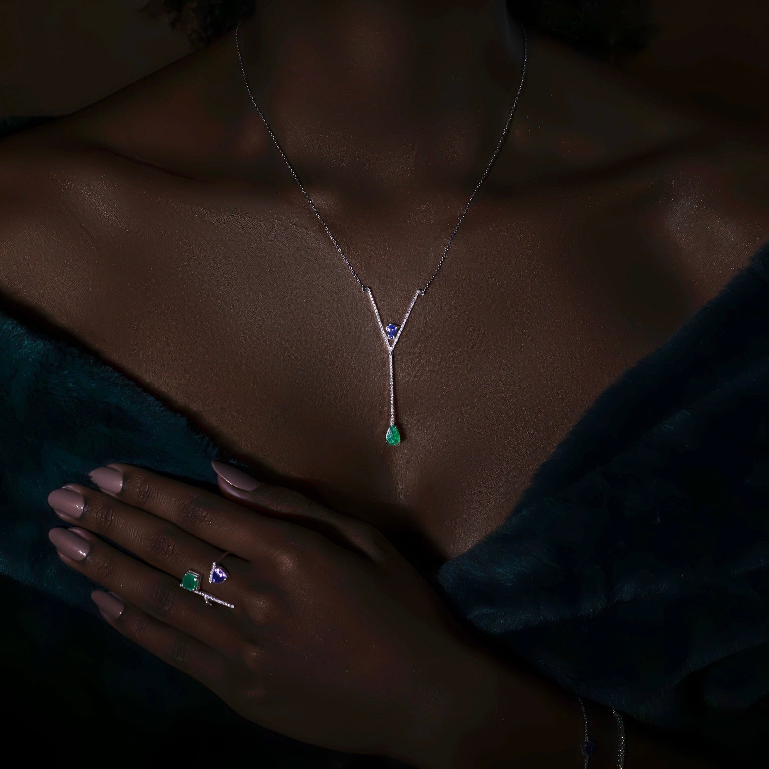 Colar Monte Carlo coleção Art Déco