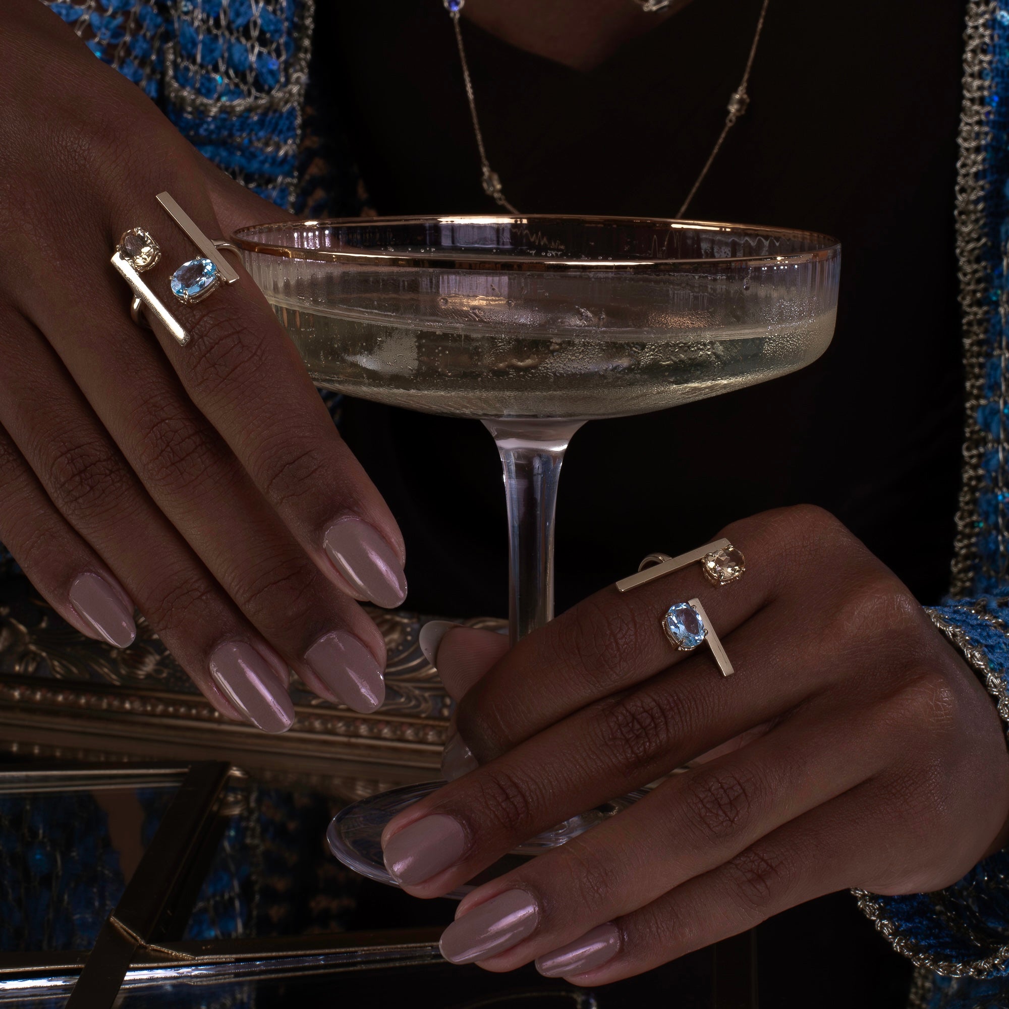 Anel Havana coleção Art Déco