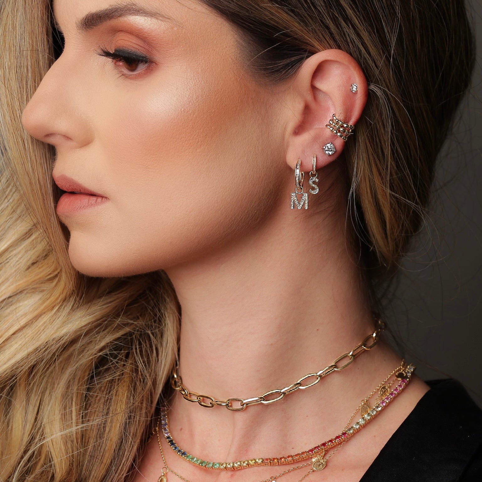 Piercing Bolinhas Triplo