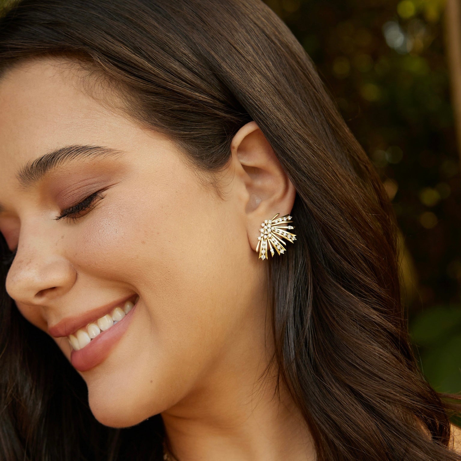 Brinco Soleil com Diamantes