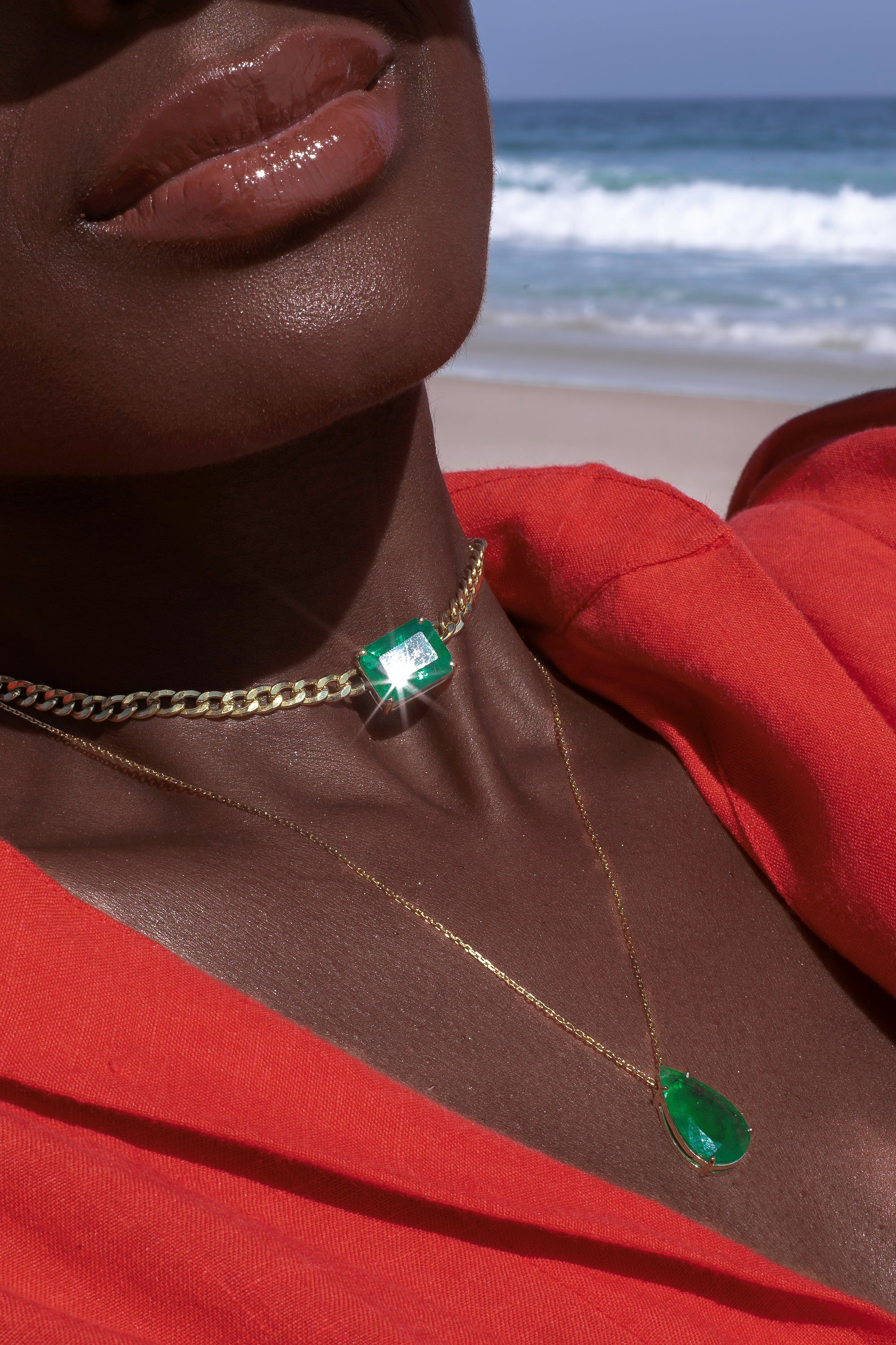 Colar Esmeralda lapidação Emerald