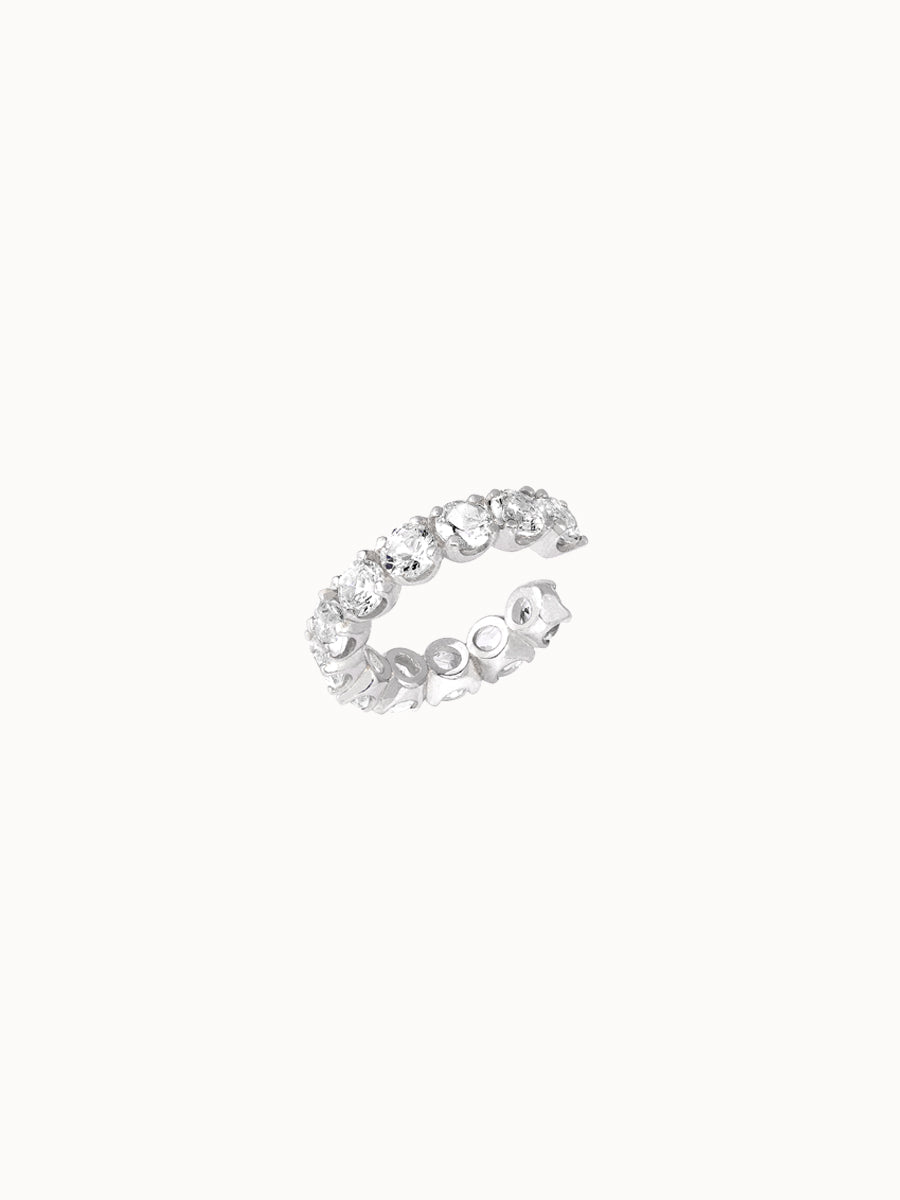Piercing de Encaixe com Topázio Branco