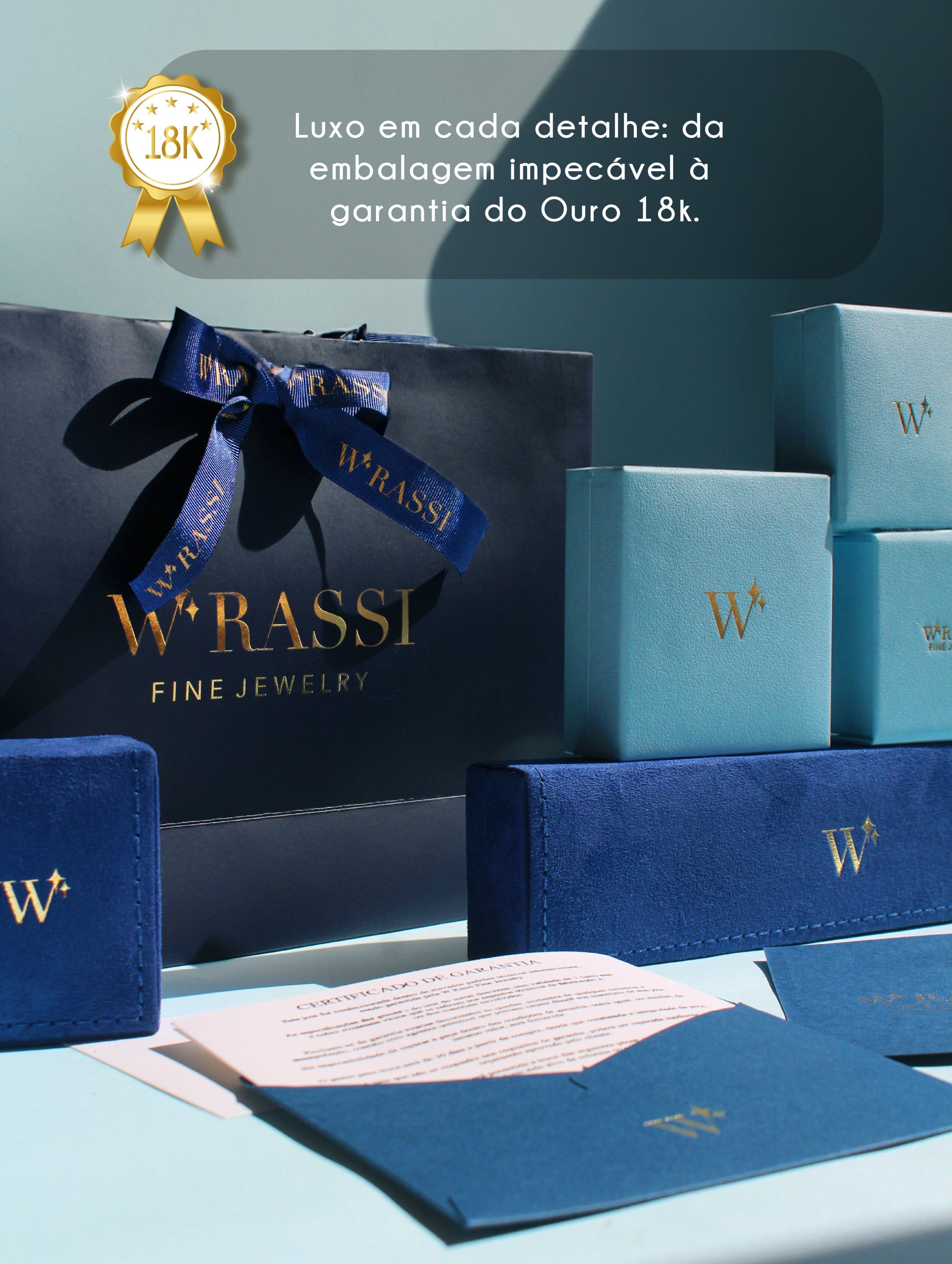Colar Escapulário Ouro Branco 18k com Diamantes e Onix