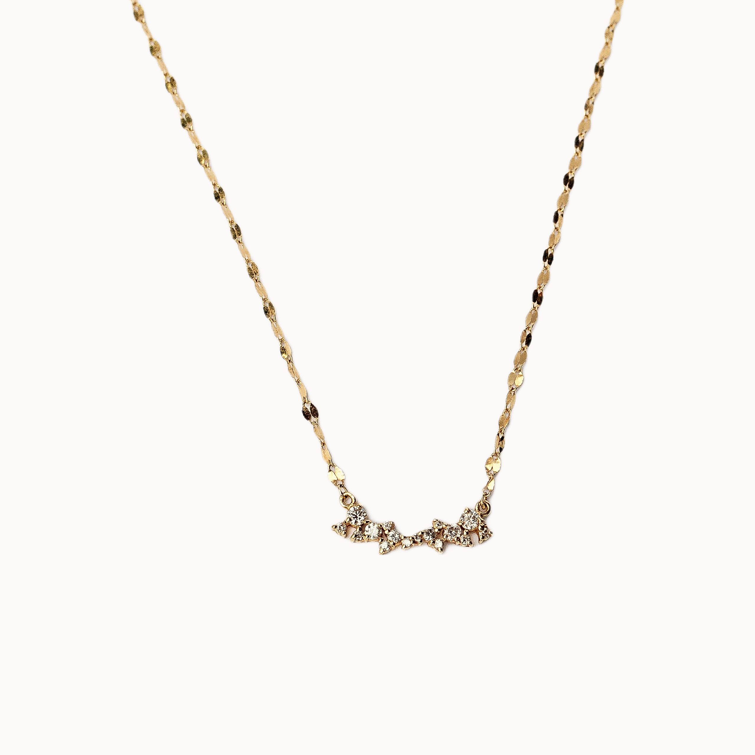 Colar Lariat com Diamante