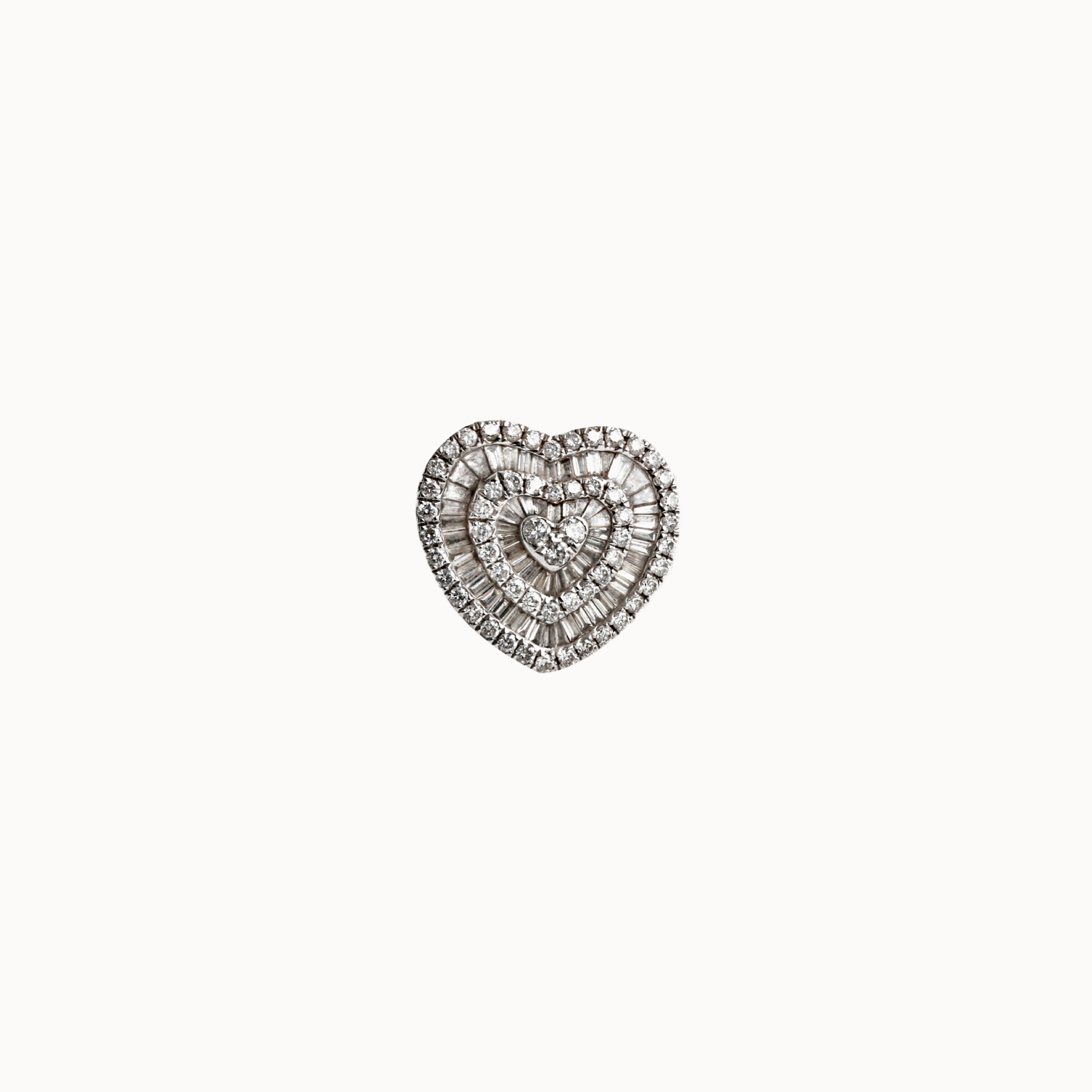 Anel Heart com Diamantes