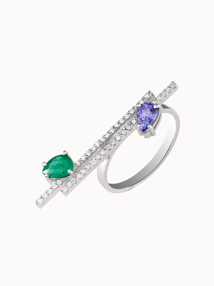 Anel Manhattan line coleção art Déco