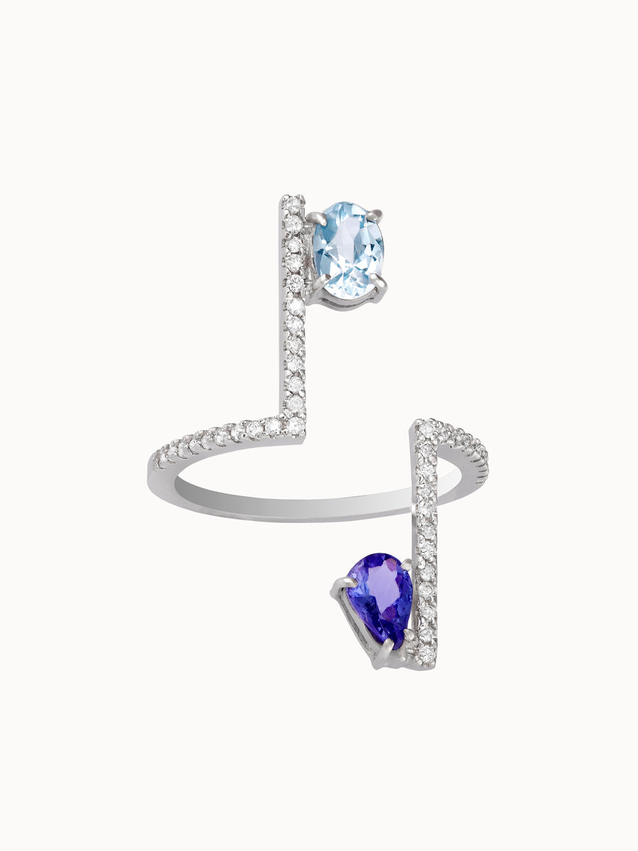 Anel Cannes Lumière coleção art Déco