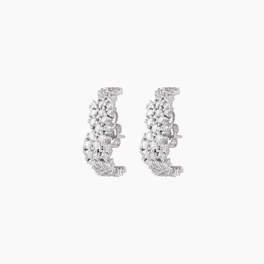 Brinco Ear Hook Dubai com Diamantes