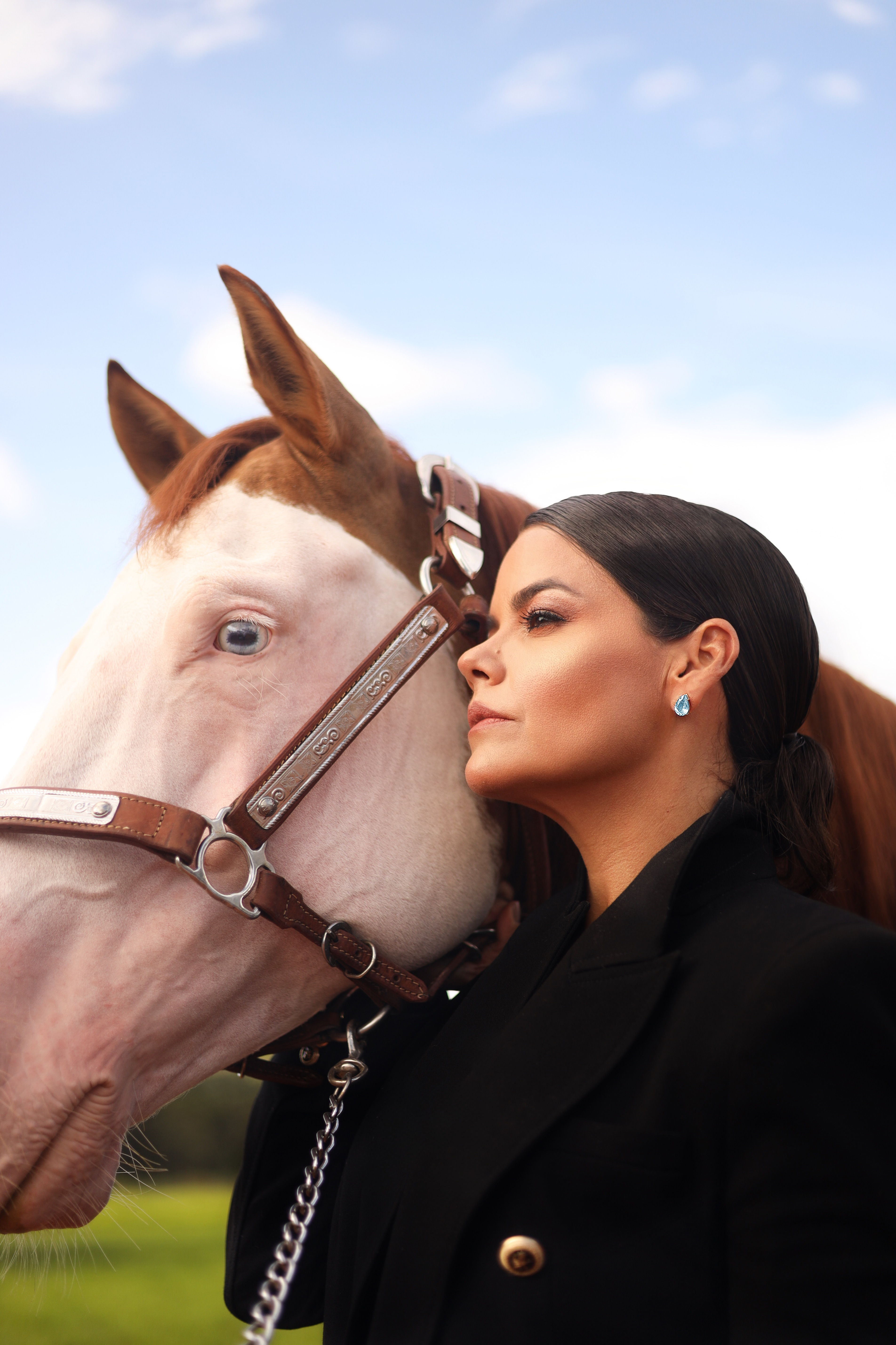 Brinco Gota Topázio Azul Agropatys