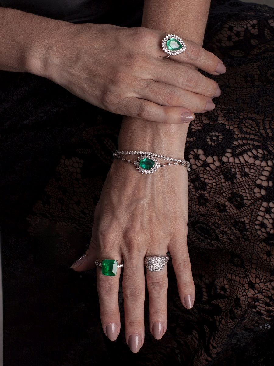 Pulseira Riviera em Ouro Branco 18k com Diamantes, 2,15 cts