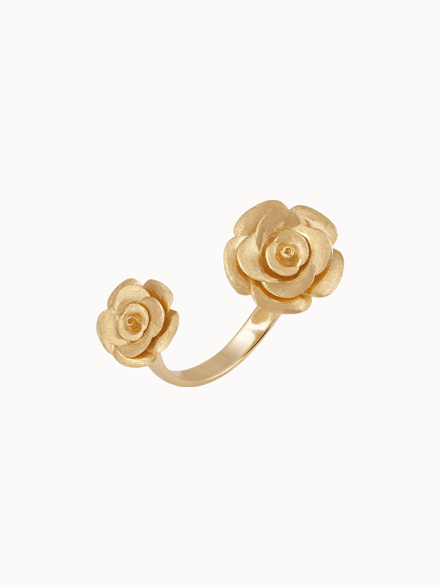 Anel Duo Flores Nature