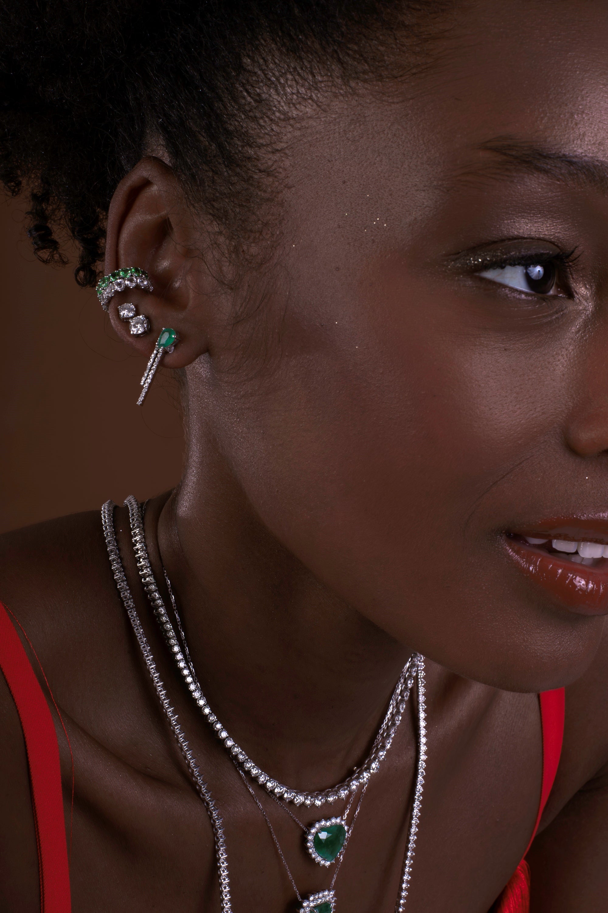 Piercing de Encaixe com Topázio Branco