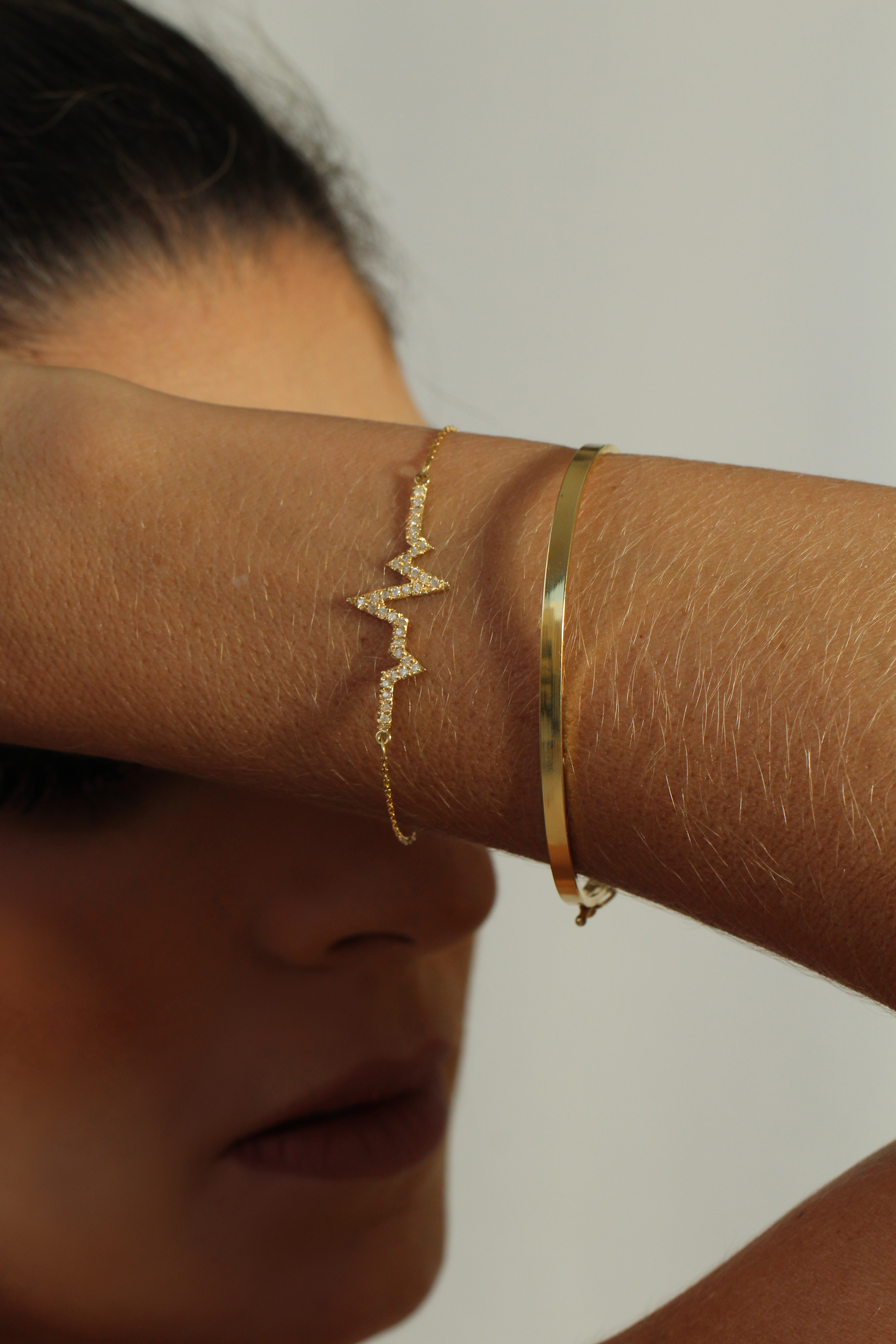Pulseira La Vie Batimento Cardíaco Diamantes