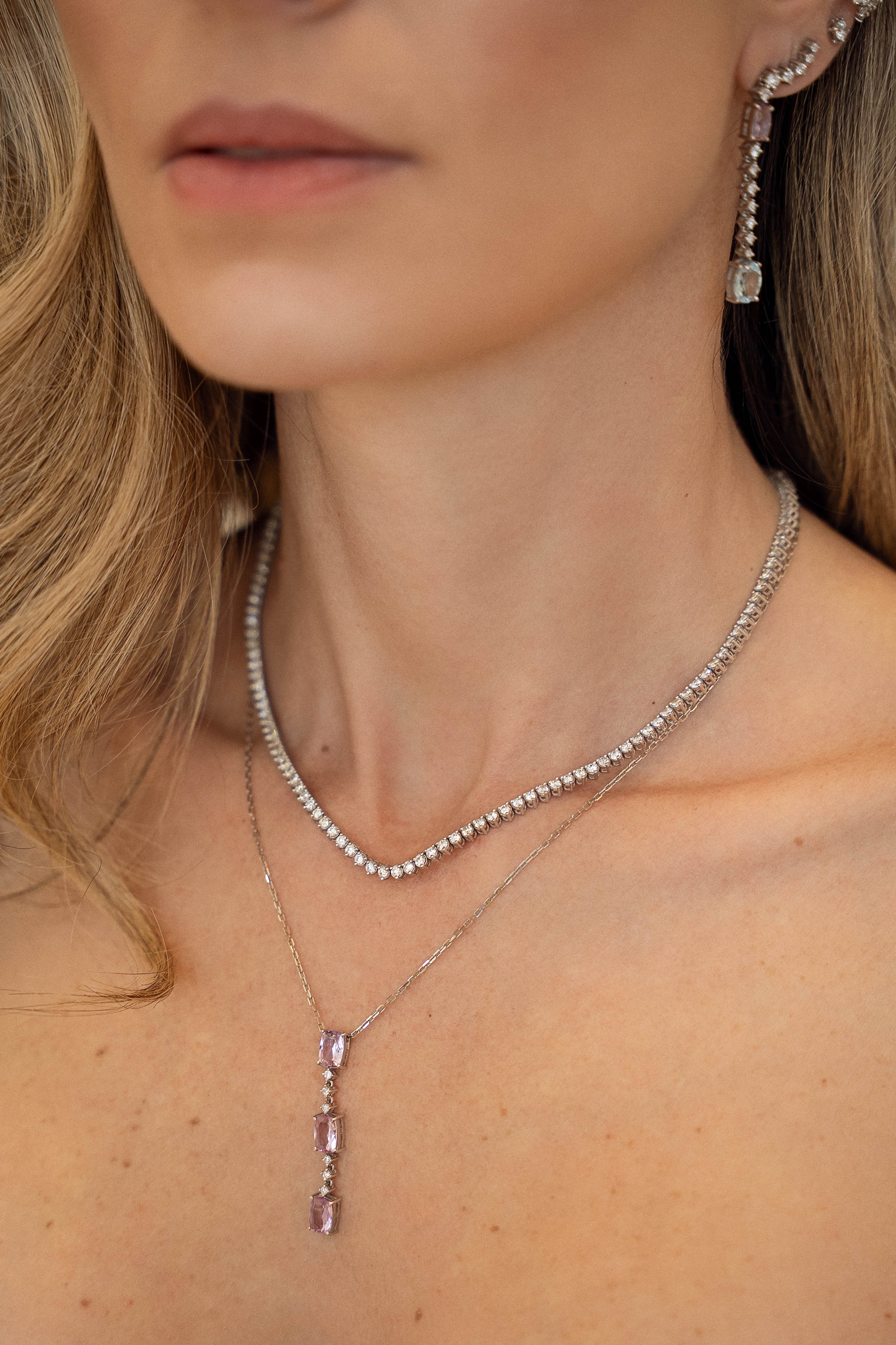 Colar Tríade Kunzita