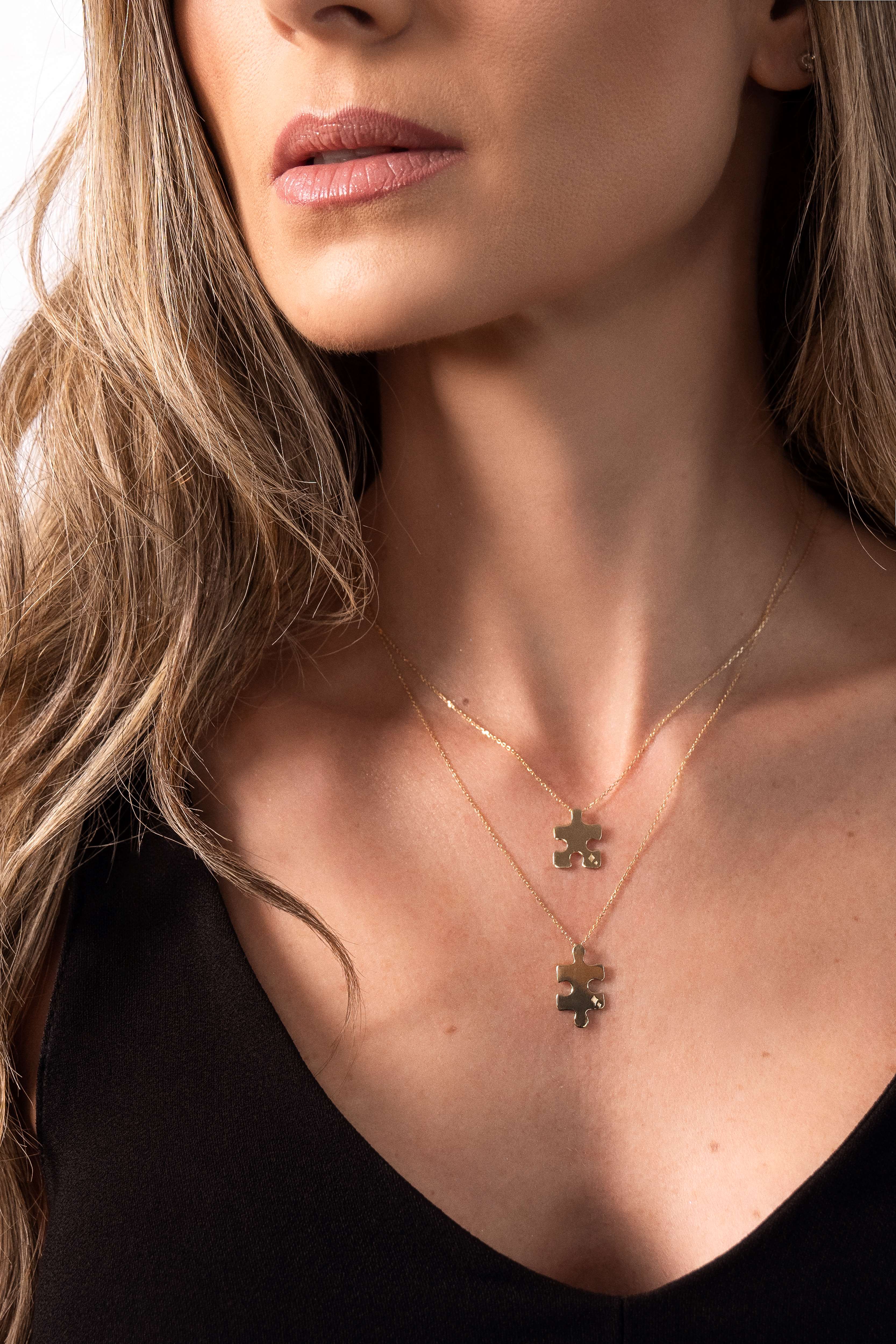 Colar Puzzle em Ouro Amarelo