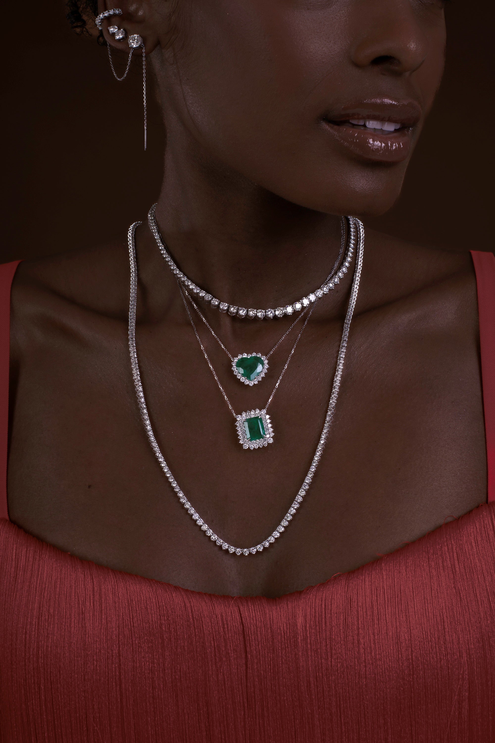 Colar Riviera 5 pontos