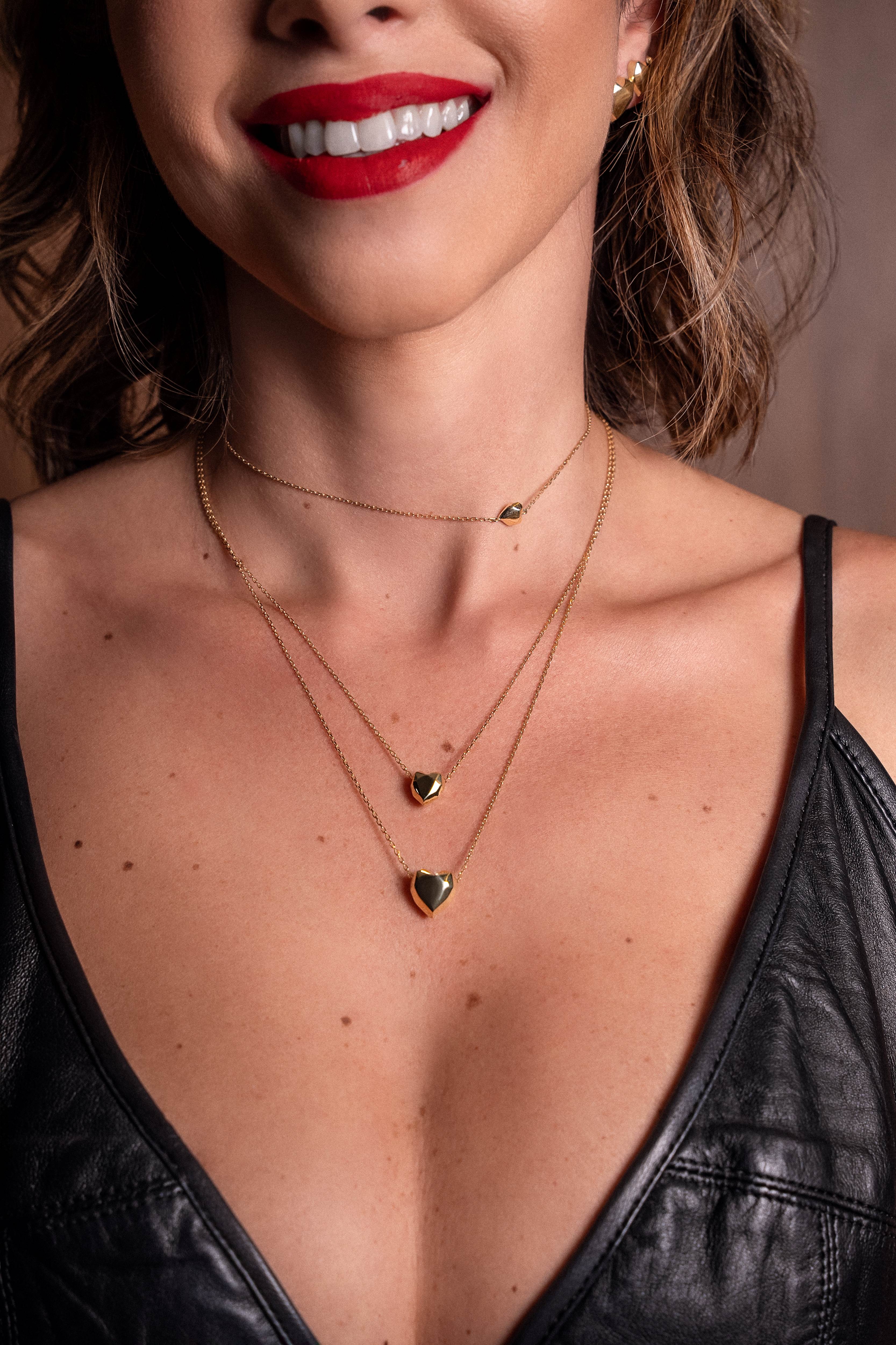 Colar Um Só Coração Lapidar M